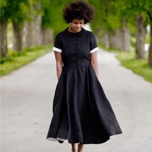Son de Flor Classic Dress in Black